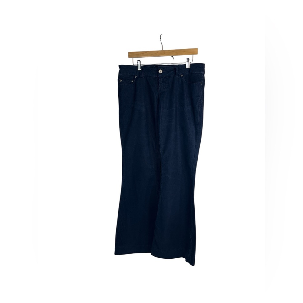 American Eagle Women’s Size 10 Blue Corduroy Pant Flare Leg 32” Inseam Y2K Retro